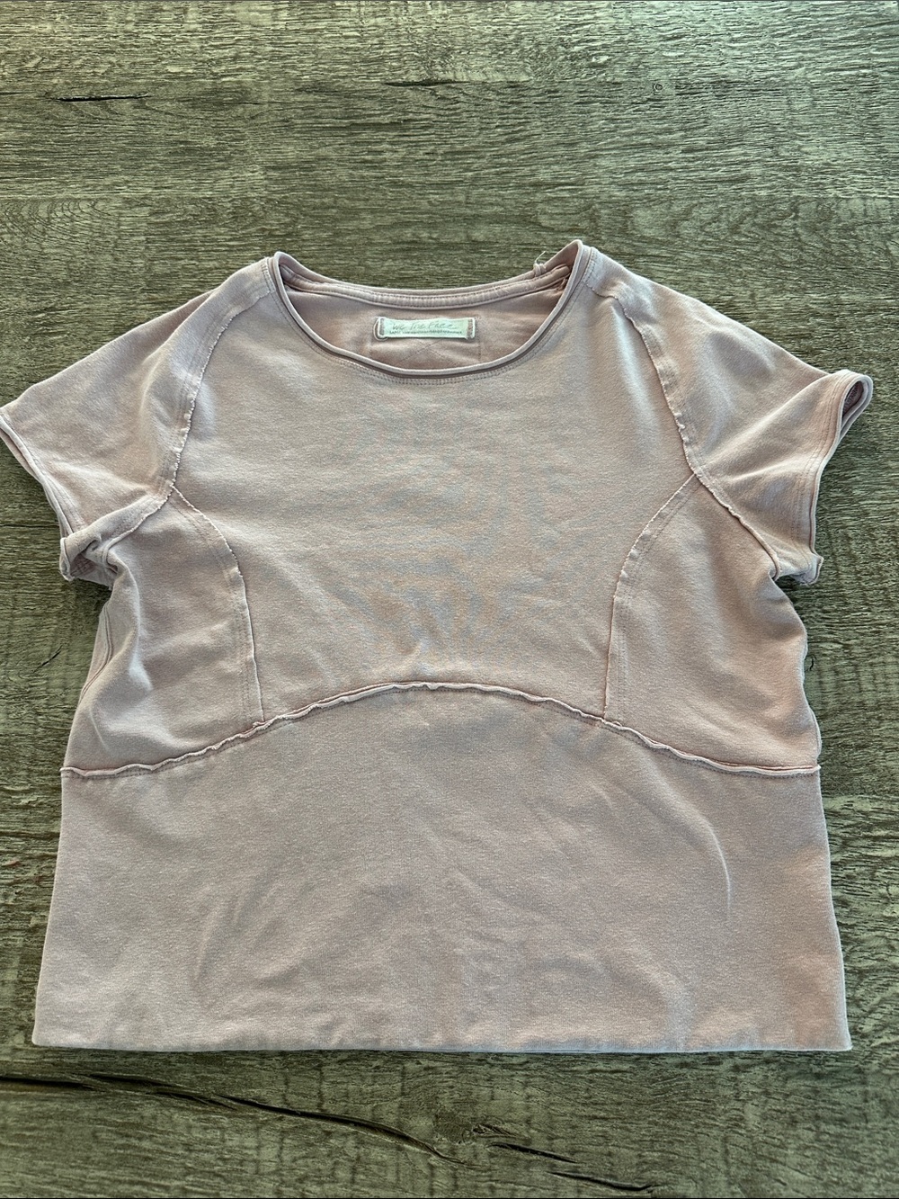 We The Free Boxy Short Sleeve Top - Dusty Mauve